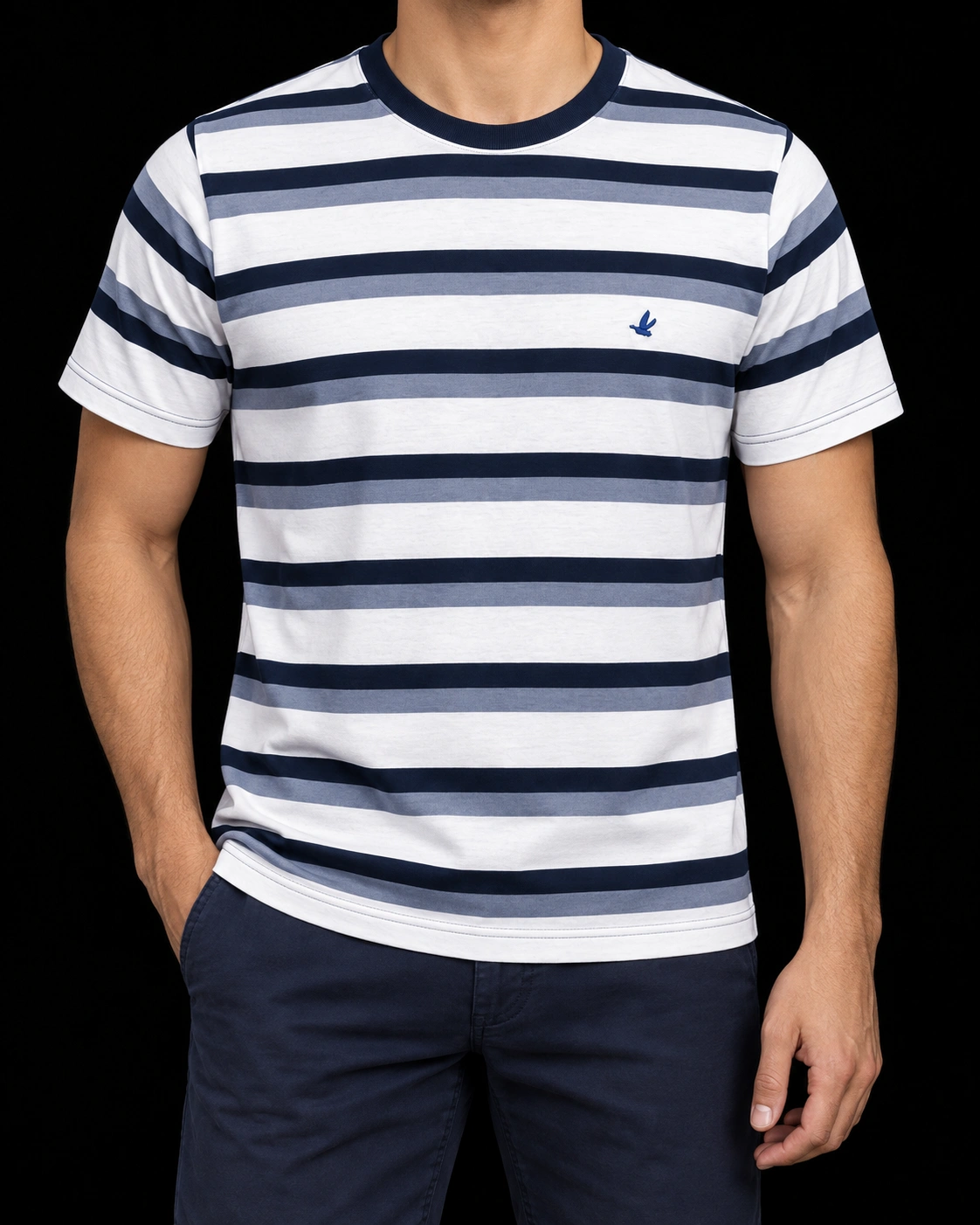 Camisa Peruana Brooksfield — PRETO/BRANCO
