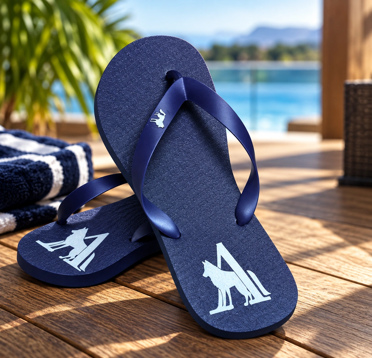 Chinelo Acostamento — AZUL ESCURO
