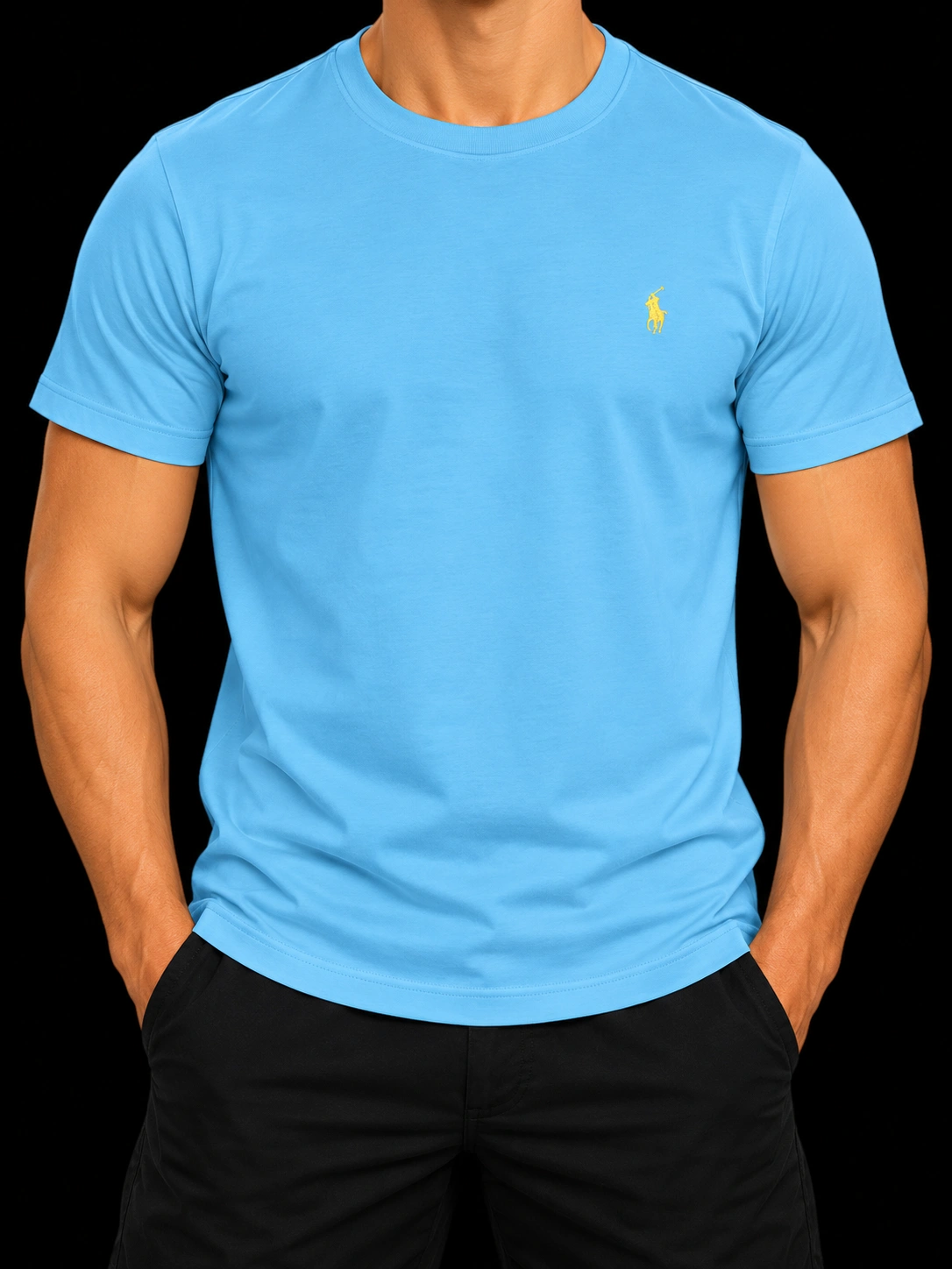 Camisa Peruana Rhalph Lauren — AZUL CLARO